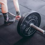Photo Weightlifting barbell